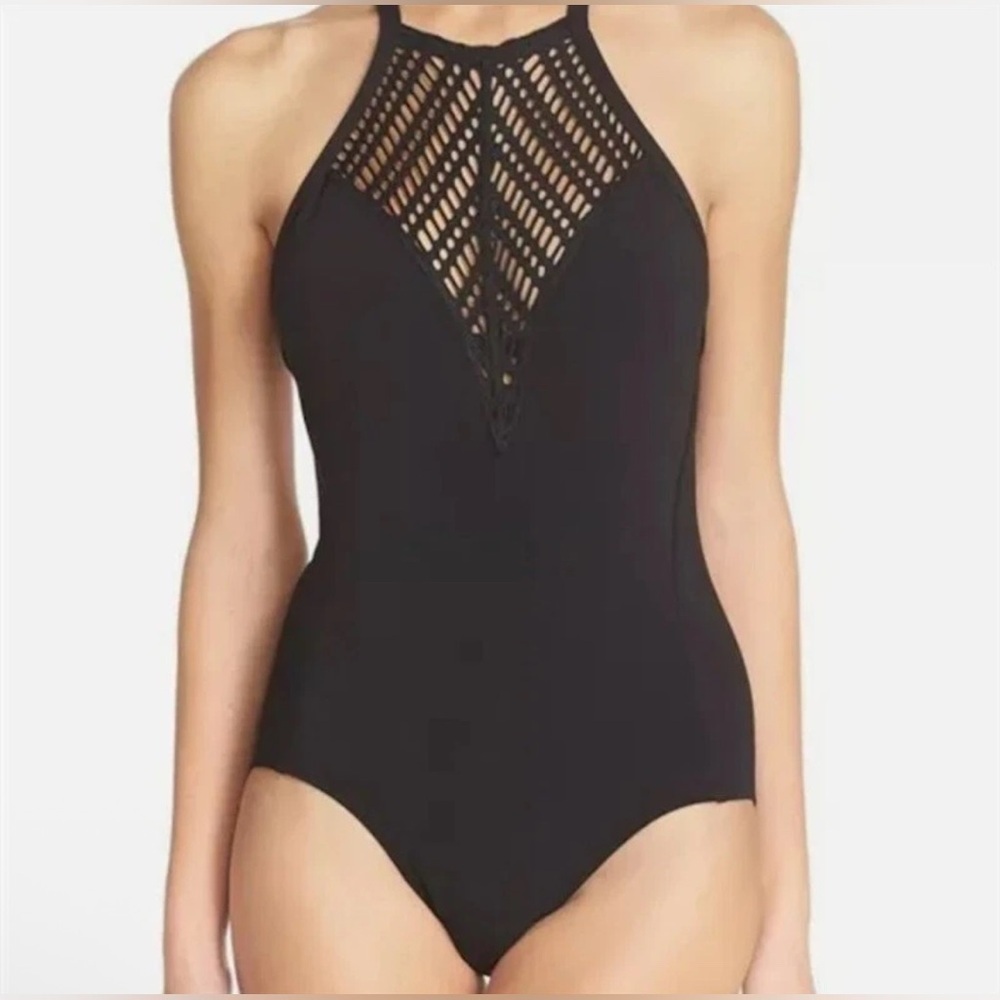 Robin Piccone Sophia One Piece Swimsuit Black Size 6